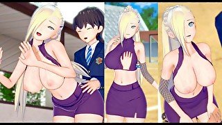 【エロゲーコイカツ！】Naruto(ナルト疾風伝) 山中いの3DCG巨乳アニメ動画[Hentai Game Koikatsu! Ino Yamanaka(Anime 3DCG Video)]
