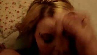 Huge facial for my neighbor's slutty BBW 19 yo daughter