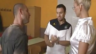 Busty hungarian teacher Winnie (Szilvia) fucked in classroom