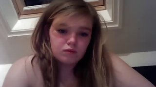 Horny european teen masturbates her tight french cunt