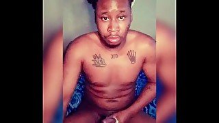 I was Horny so I Jacked my Big Black Dick and Bust 5 Huge Cumloads!!