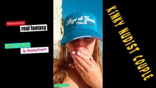 Kinky Selfie - Real amateur kinky nudist couple on the beach. Pissing. Facesitting. Squirt. Blowjob.
