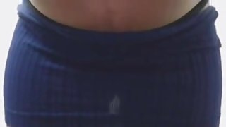 Ebony Big Butt Masturbates