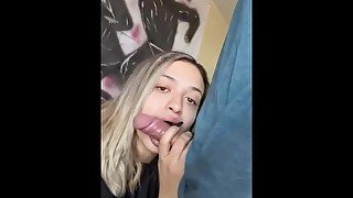 I swallow most of his nut