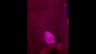 Being nasty with my toy in the shower 