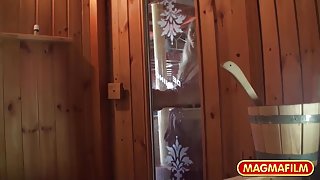 German Teen in the sauna