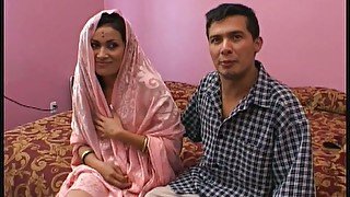 Indian cockold gives his girlfriend Cavita to white guys for gangbang