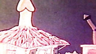 German retro erotic movie for grownups. Sex in cartoons.