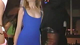 Magnificent pale skin blondie rides on a dick by the pool