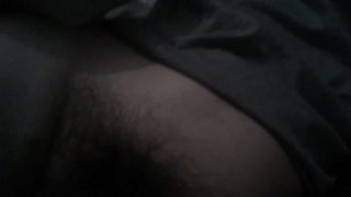 Massaging my balls and wanking