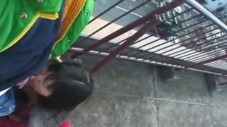 Amateur Asian gf fucks her pervy boyfriend on a rooftop