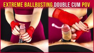 Extreme Ballbusting Double Cum - Femdom Handjob | Era