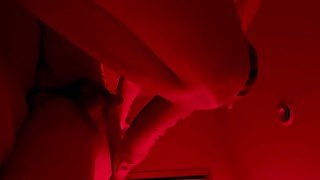 Sexy dom babe in lingerie face riding boyfriend