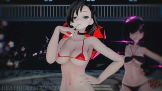 MMD SFW Mitsu And Kaat - Good Night Kiss 1100