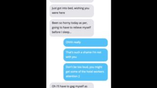 Wife Finds Out About Husband's Cuckold Fantasy While Working Away In A Hotel