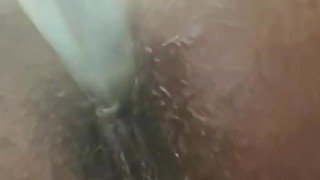 Ass training makes her pussy wet