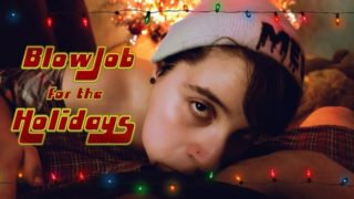 Sucking on husdand's little DICK on Christmas Eve