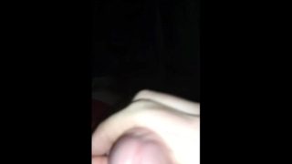 COVD19 stroking and spitting on my cock