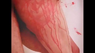 Pink unioncorn pussy paint scene in shower number 3