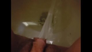 Watch My Pee Spray Up Close Sitting FTM Transgender