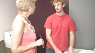 sexy granny sucks young cock