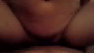 Cute and sexy Indonesian girl riding my cock in a cowgirl position