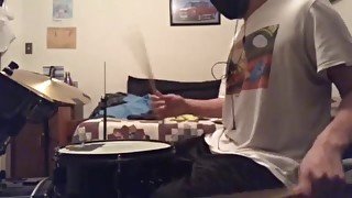 Parents Fucking Loud in the other room while I’m playing drums 