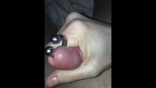 POV jerkoff cumshot & cum eat while ass plugged