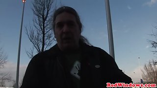 Creampied dutch hooker entertains tourist