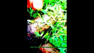 Native African outside village huge dick