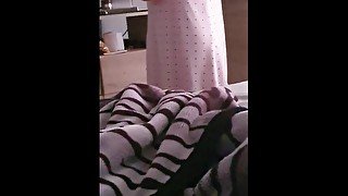 Schoolgirl step sister Caught Watching Porn Gets Load on Face from step brother (hard fuck)