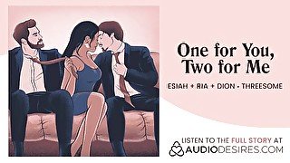 Swingers at home  MMF Threesome  Double Penetration  MILF takes two guys  Audiodesires ASMR