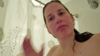 Dirty MILF likes when you watch her in the shower. Help me get clean-Stacey38G 
