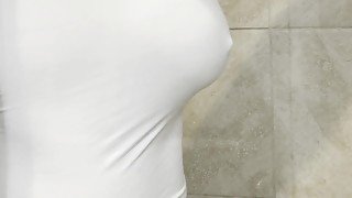 I play with my big titties in the shower for you!