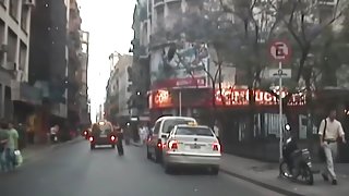 Taxi voyeur scenes of girl sucking and fucking rod