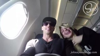 SinsLife - Crazy Couple Public Sex Blow Job on an Airplane!