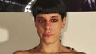 Beth Kinky -Pretty teen girl sneeze snot on her mouth & blow snot bubble HD