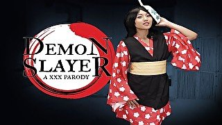 Fuck Session With Asian Teen Mai Thai as MAKOMO from DEMON SLAYER VR Porn