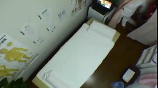 Teen nude Japanese babe gets crammed in voyeur massage movie