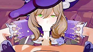 【原神 リサ(原神)】リサ(原神)がフェラチオで搾り取ってくれるだけ