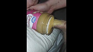 Peanut butter fun (fucking peanut butter and sucking my fiancées feet)