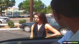 Quick picked up real slut Paulina James goes wild while riding cock