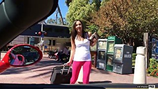 Amara Romani turns red and exhausted deepthroating massive cock