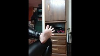 Ferralyn dangles her heels