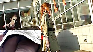 Take a look up her hot petticoat