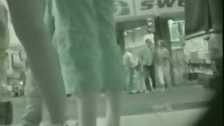 New upskirt video of hot girl in high heels and pantyhose