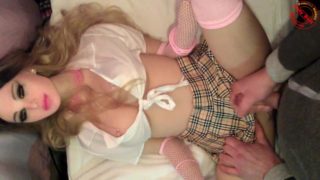 HOT FAST SEX CUMSHOT WITH SEXDOLL SCHOOL GIRL CAMARI FAST CLIP SERIES #3