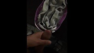 Cum on step sister pants 💦 REAL