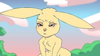 Hot Furry rides a fat cock 1 minute long until he cums HENTAI