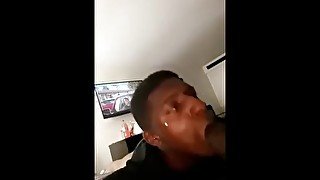 Big black balls suck